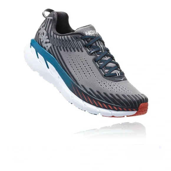 Hoka One One Clifton 5 1093755 FGEB Mens US 11 Running Shoes Gray Sneakers